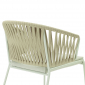 Кресло плетеное с подушкой Scab Design Lisa Filo Nest сталь, роуп, ткань sunbrella зеленый шалфей, песочный, зеленый Фото 24