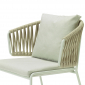 Кресло плетеное с подушкой Scab Design Lisa Filo Nest сталь, роуп, ткань sunbrella зеленый шалфей, песочный, зеленый Фото 7