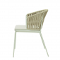Кресло плетеное с подушкой Scab Design Lisa Filo Nest сталь, роуп, ткань sunbrella зеленый шалфей, песочный, зеленый Фото 23
