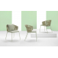 Кресло плетеное с подушкой Scab Design Lisa Filo Nest сталь, роуп, ткань sunbrella зеленый шалфей, песочный, зеленый Фото 17