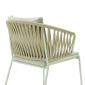Кресло плетеное с подушкой Scab Design Lisa Filo Nest сталь, роуп, ткань sunbrella зеленый шалфей, песочный, зеленый Фото 19