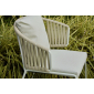 Кресло плетеное с подушкой Scab Design Lisa Filo Nest сталь, роуп, ткань sunbrella зеленый шалфей, песочный, зеленый Фото 12