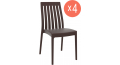 Комплект пластиковых стульев Soho Set 4