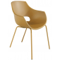 Кресло пластиковое PAPATYA Opal-ML Pro сталь, стеклопластик темно-желтый Фото 1