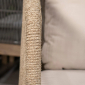 Комплект деревянной плетеной мебели Tagliamento Talara акация, роуп, олефин, искусственный камень бежевый, лен Фото 17
