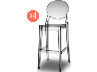 Комплект барных прозрачных стульев Igloo Set 4