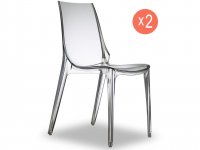 Комплект прозрачных стульев Vanity Set 2